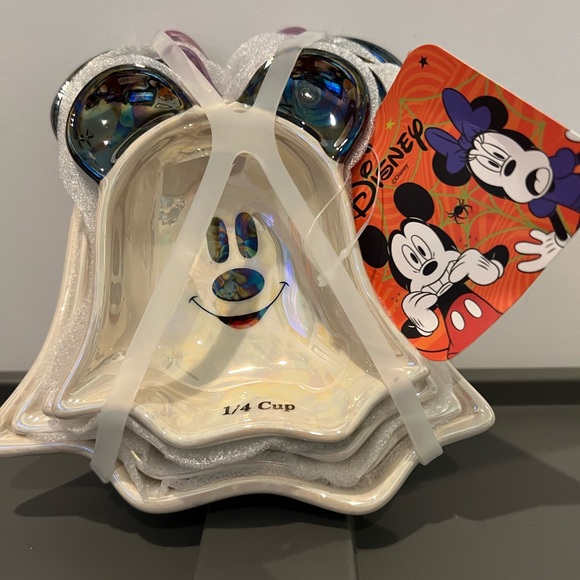 Disney Other - Disney Mickey and Minnie Mouse Iridescent Halloween Measuring Cups- NWT